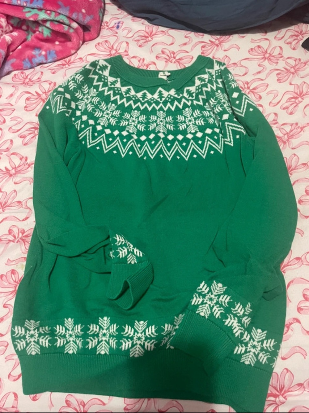 Classic Green Fair Isle Sweater